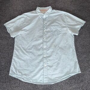 The Normal Brand Shirt Mens XL Blue Short Sleeve Button Up Casual Preppy Top‎